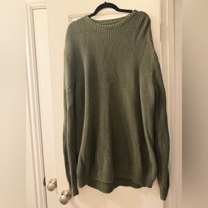 Goodthreads Men's Crewneck Sweater - Olive Green